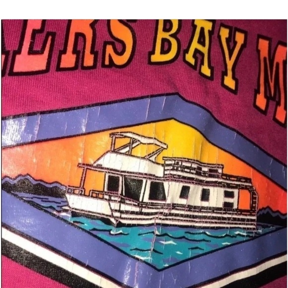 Packers Bay Marina Pink Graphic T-Shirt - Picture 3 of 4